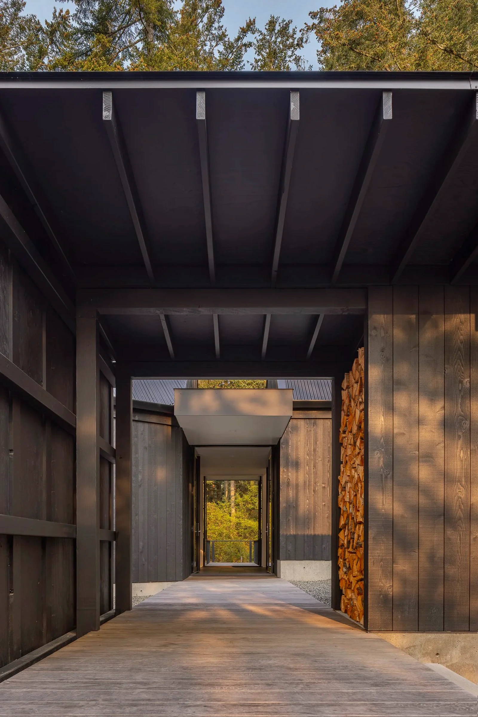 An exterior shot of Island Time in Orcas Island, WA