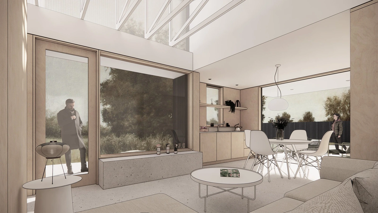 A rendering of the Sea Shanty project in Whidbey Island, WA