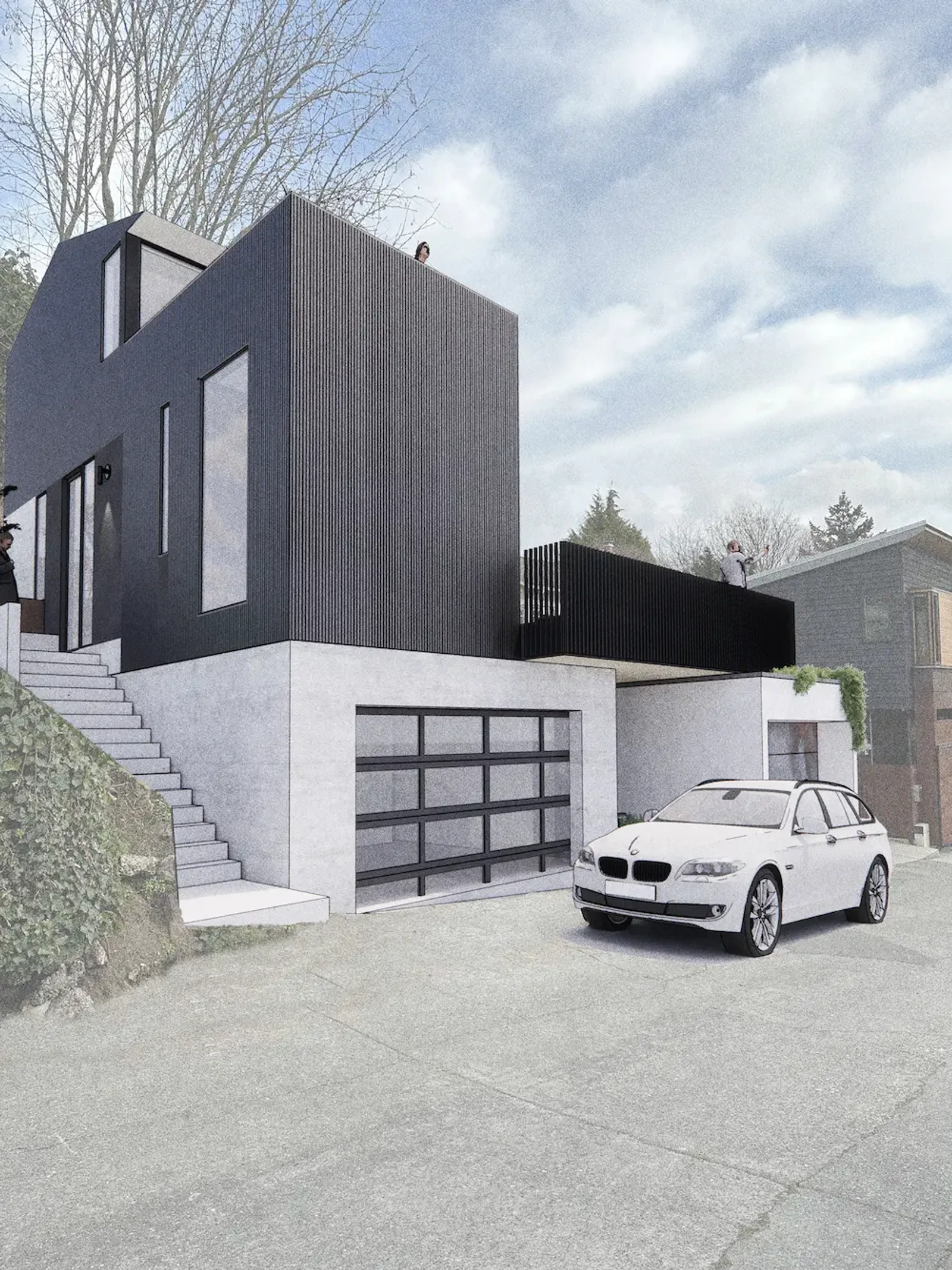 A rendering of the View Alley project in Seattle, WA