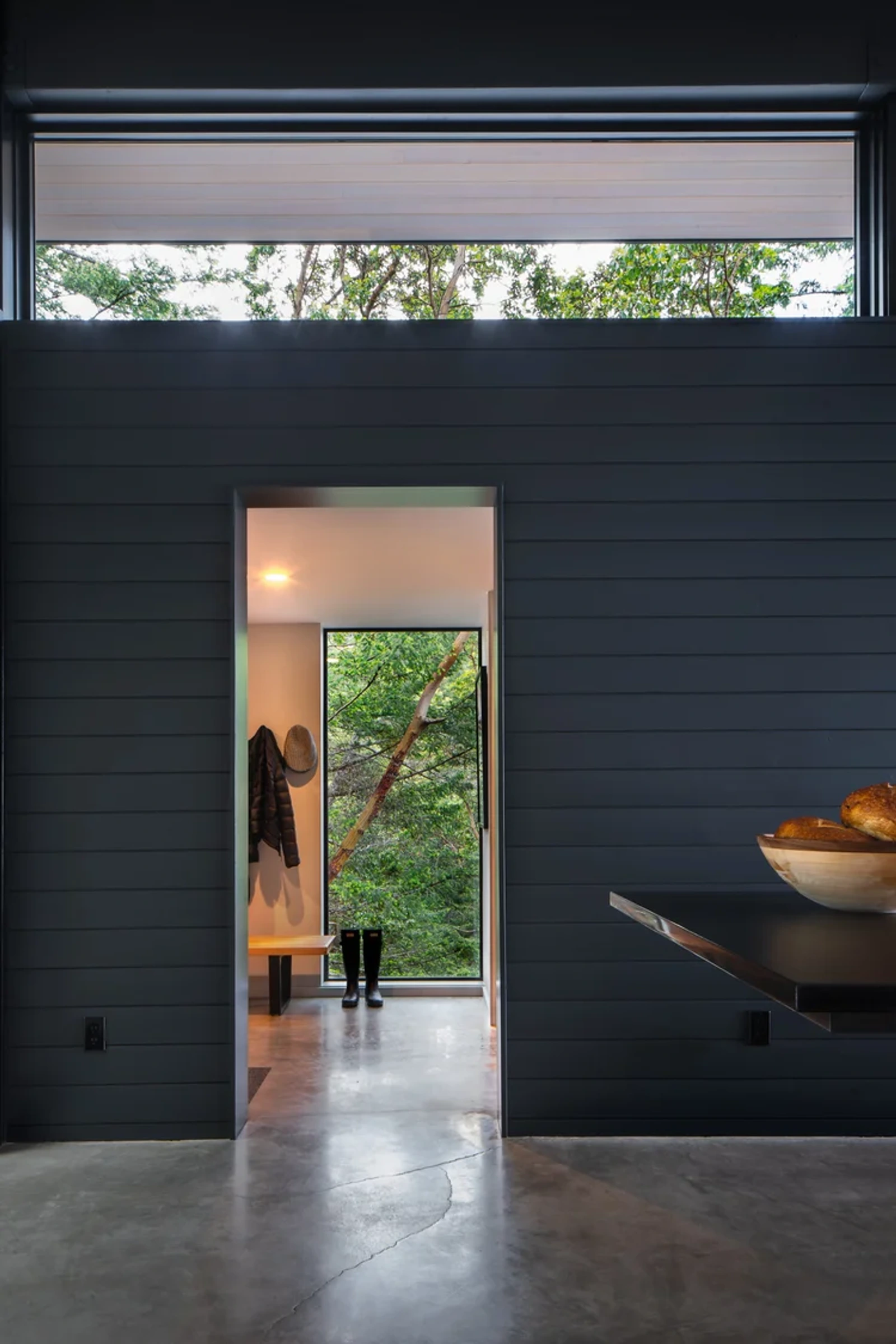 An interior shot of a Modern Home in Orcas Island