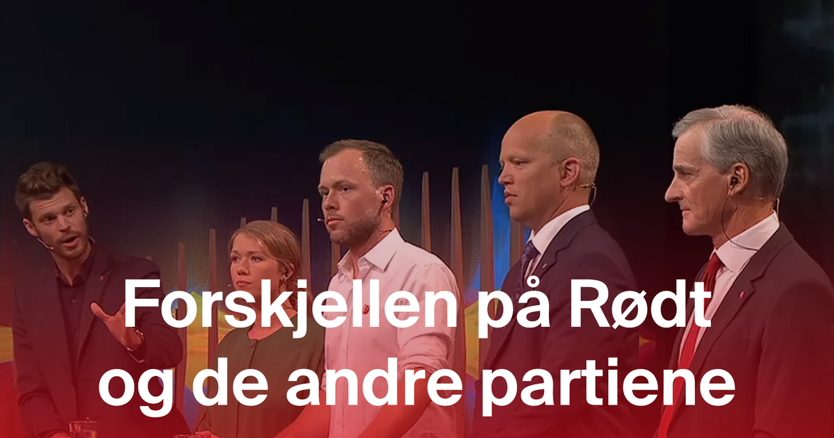 Forskjellen på Rødt og de andre partiene