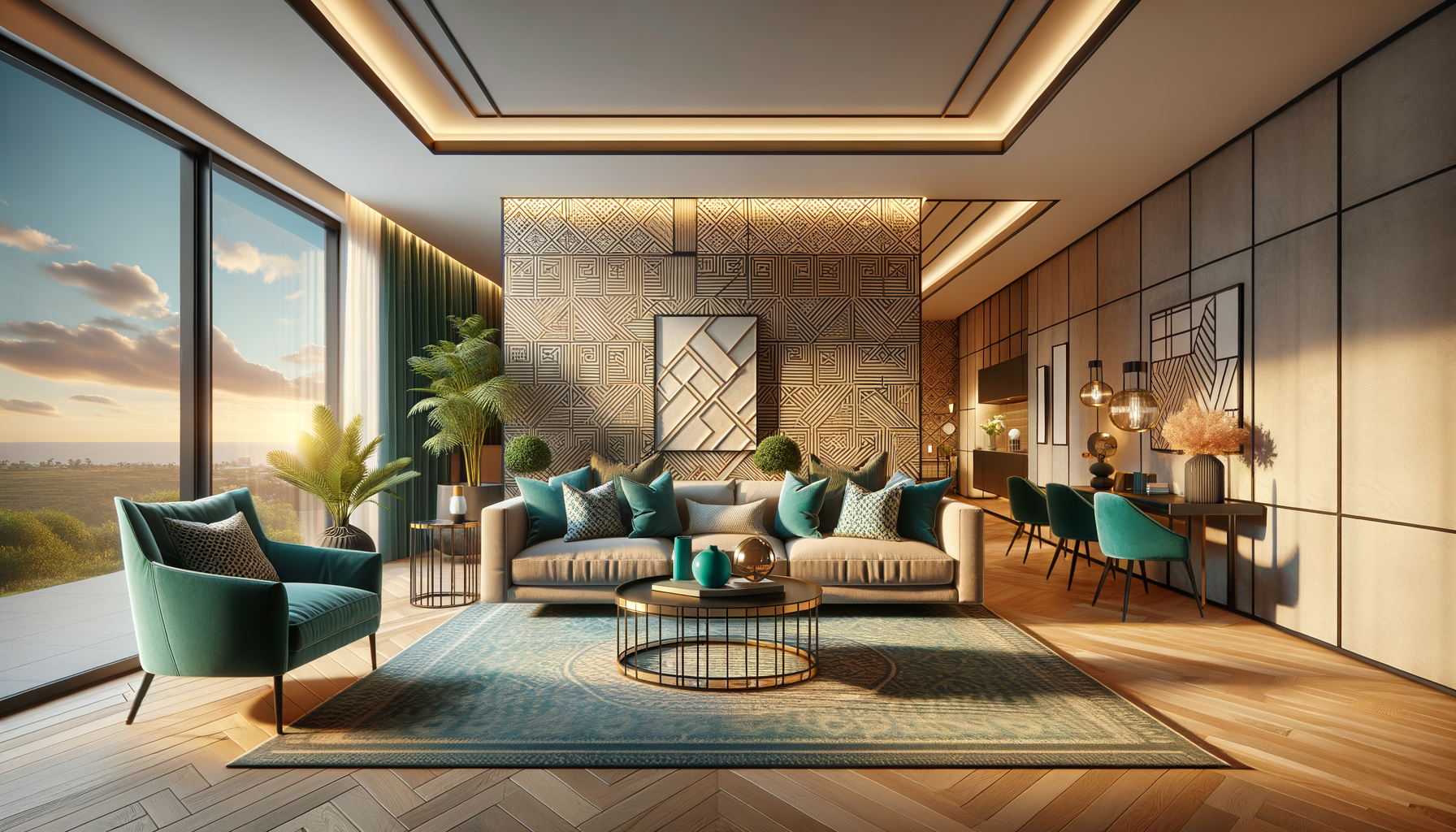 Wallpaper Accent Wall Living Room: Transform Your Space with Bold Designs