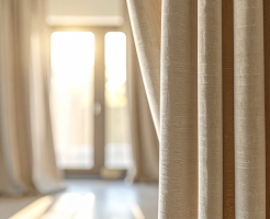 blinds or curtains