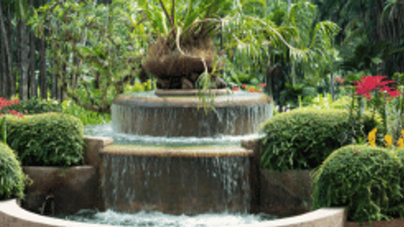 floral fountain ideas home