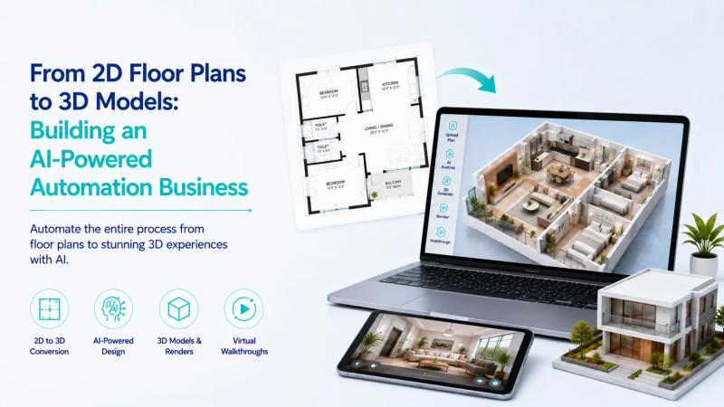 From 2D Floor Plans to 3D Models