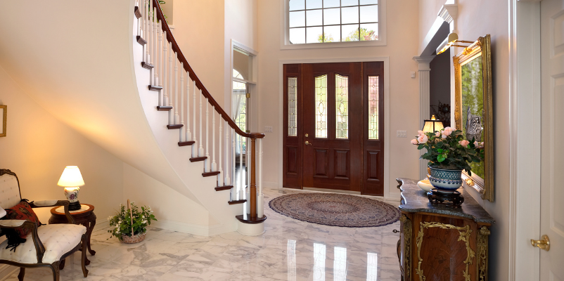 foyer wall design