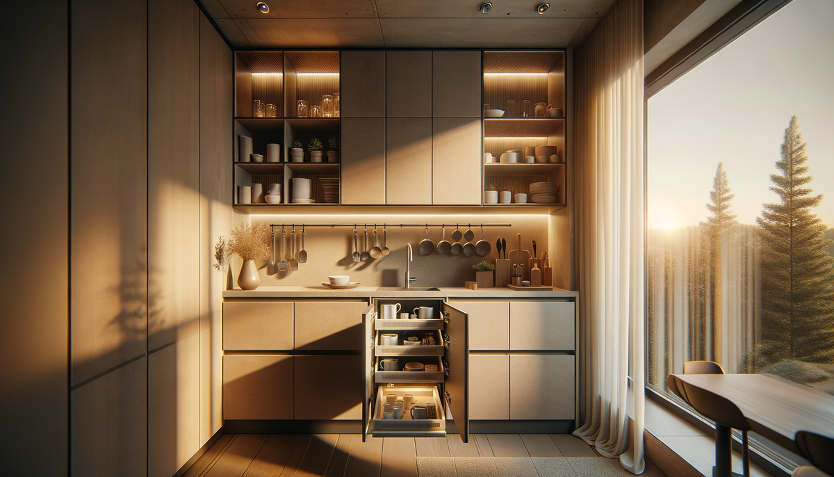 Small Kitchen Cabinets Design: Space-Saving Storage Solutions