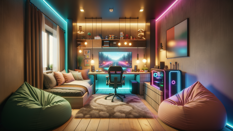 Bedroom Game Room Ideas for Compact Spaces: Maximize Fun