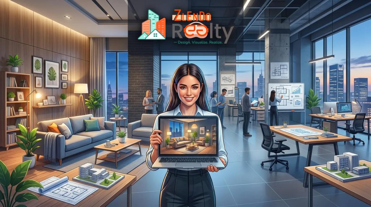Home and office interior design training course with AI-powered 3D design tools by Zlendo Realty.