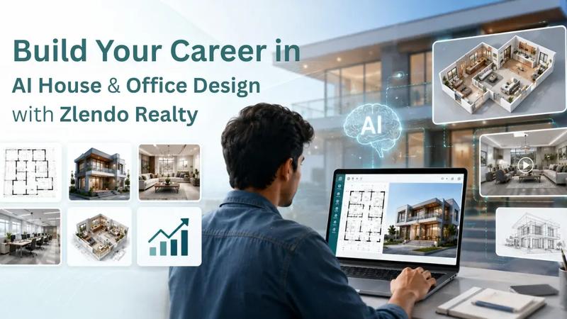 Build your career in AI house design and office planning with Zlendo Realty platform