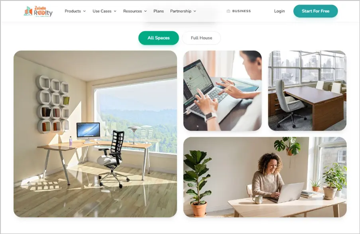 Design your home office ideas online with Zlendo Realty space planning software