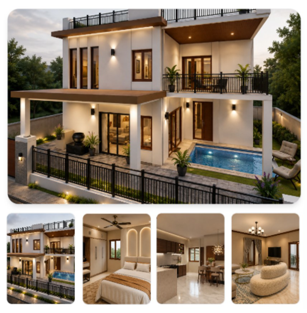 Vistara House – A Contemporary 3-Floor Luxury Villa