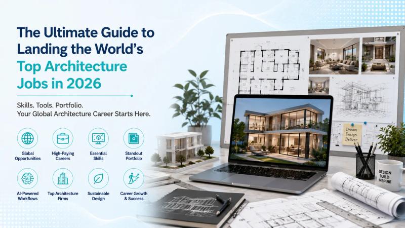Ultimate guide to landing top architecture jobs in 2026 with AI-powered design software, digital portfolio, and architectural visualization tools