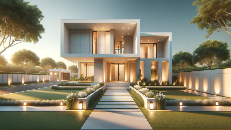 Simple Home Front Design Ideas for Clean Exterior