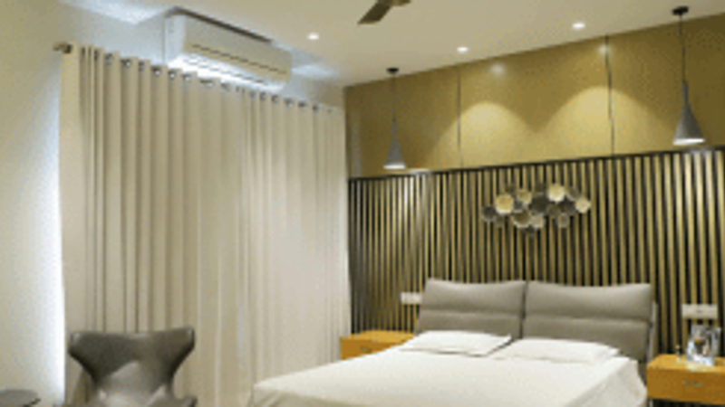 Calming Green Bedroom Design