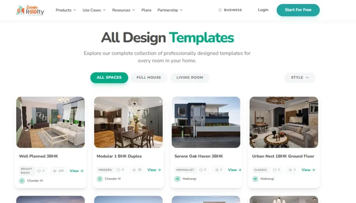 Zlendo Realty – best CAD software for house plans with AI-powered design interface