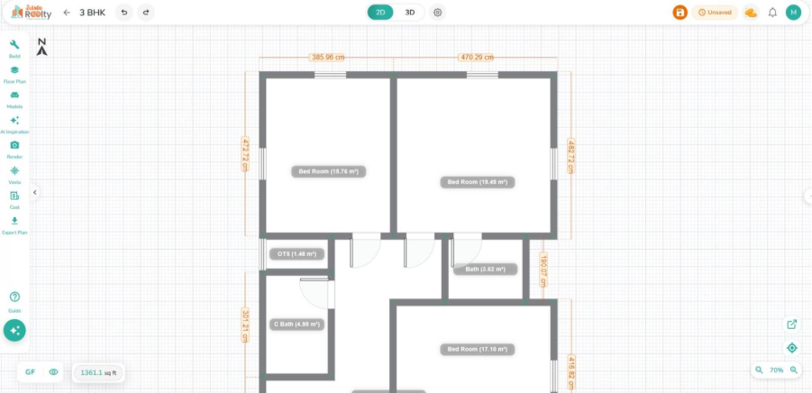zlendo realty 2 d plan