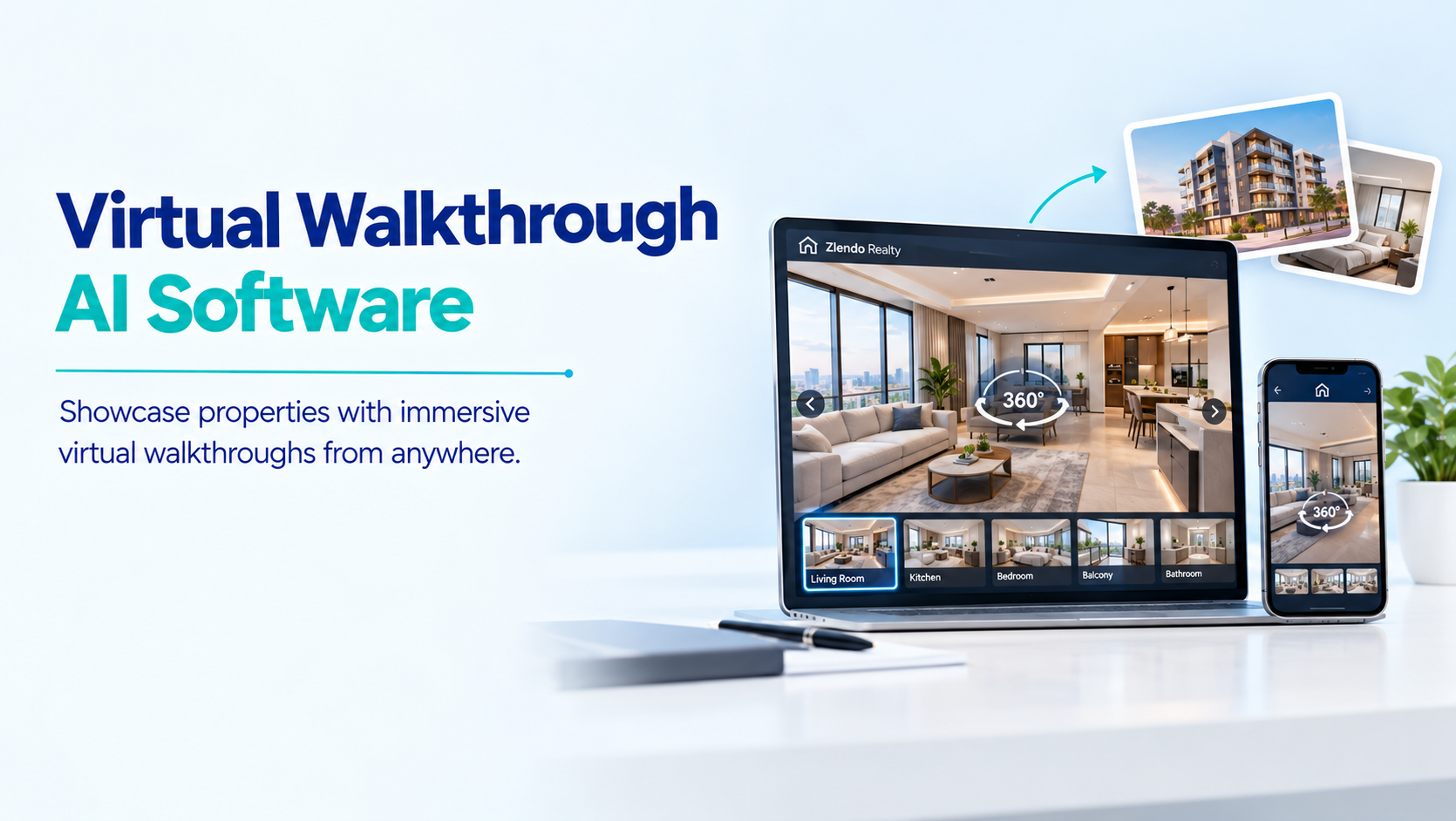Virtual Walkthrough AI Software for real estate property visualization