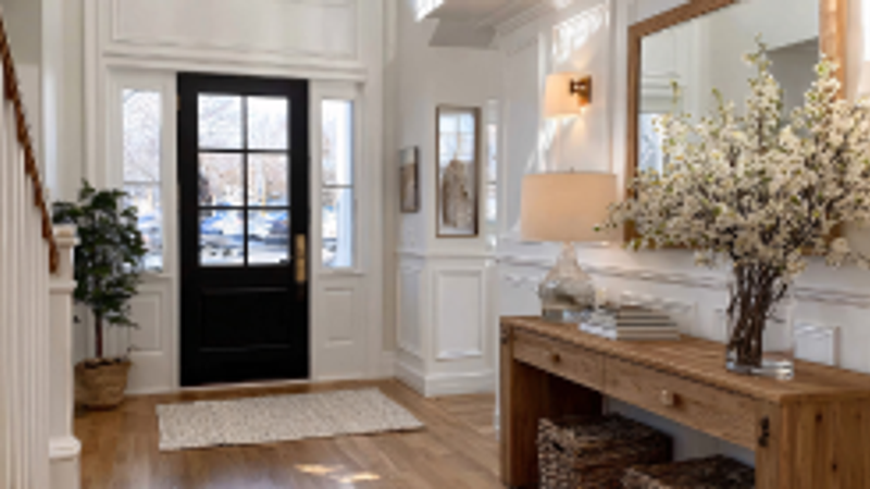 foyer wall design