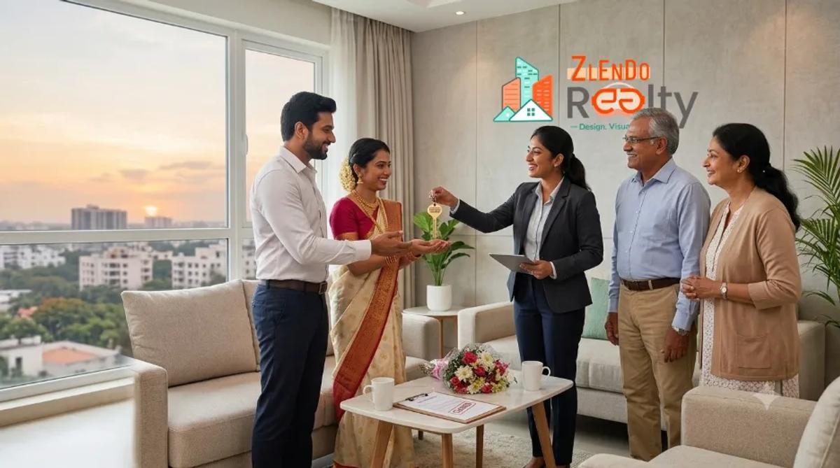Real estate property presentation with a consultant