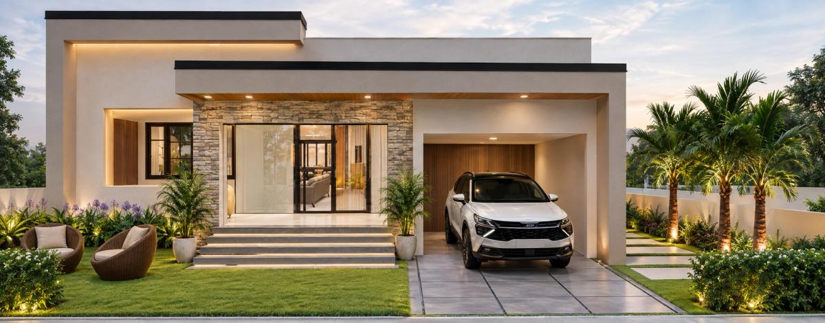 Solara House modern 2BHK house exterior