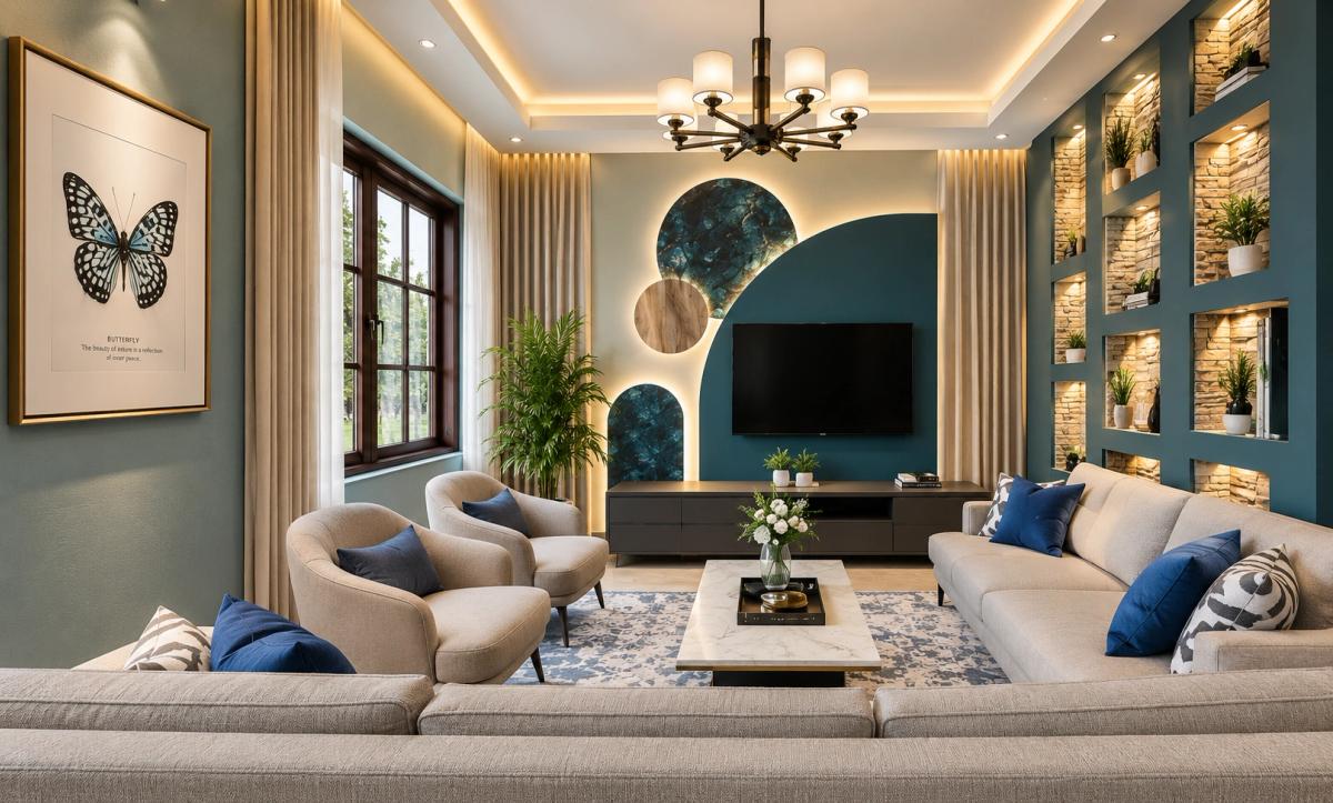 Solara House living room interior design