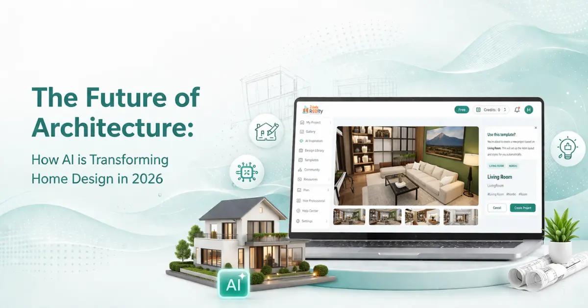 Zlendo Realty AI platform demonstrating AI-powered home design and architecture transformation in 2026