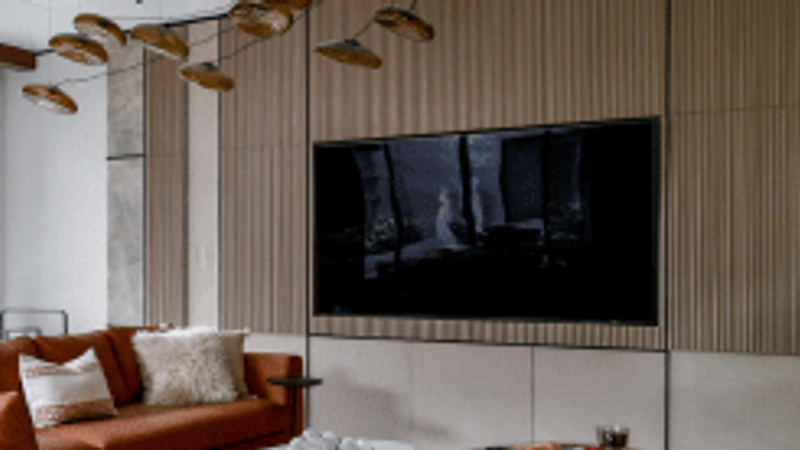 simple modern TV wall design