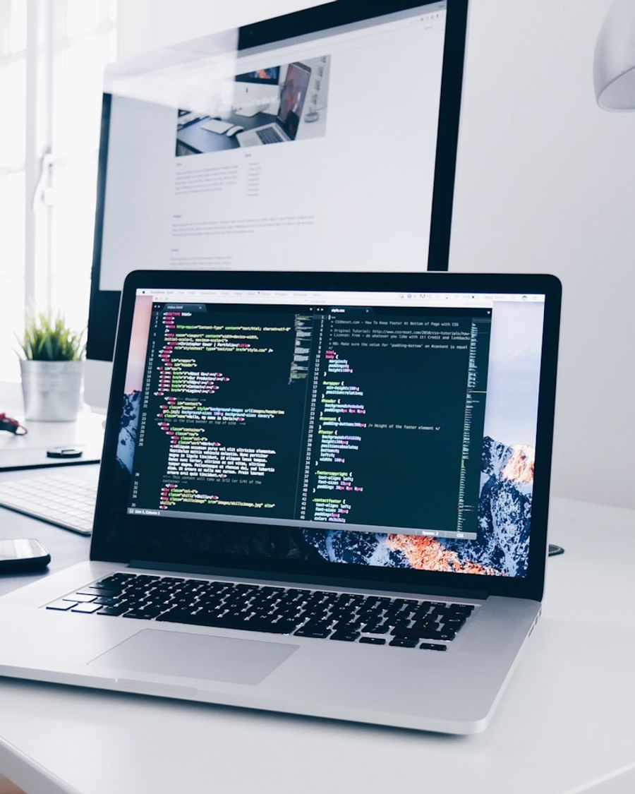 Computer with coding IDE