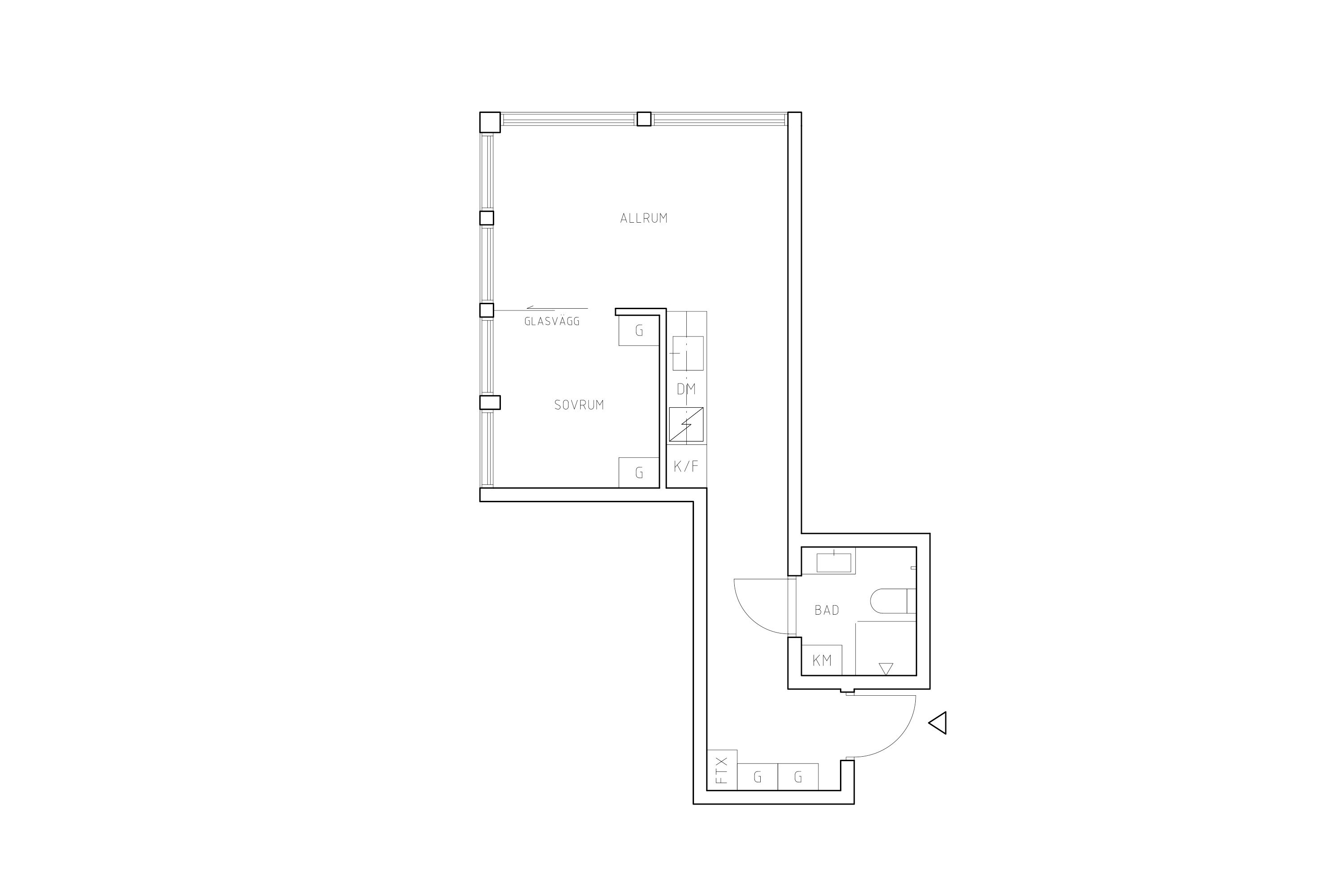 Planritning lägenhet 5002