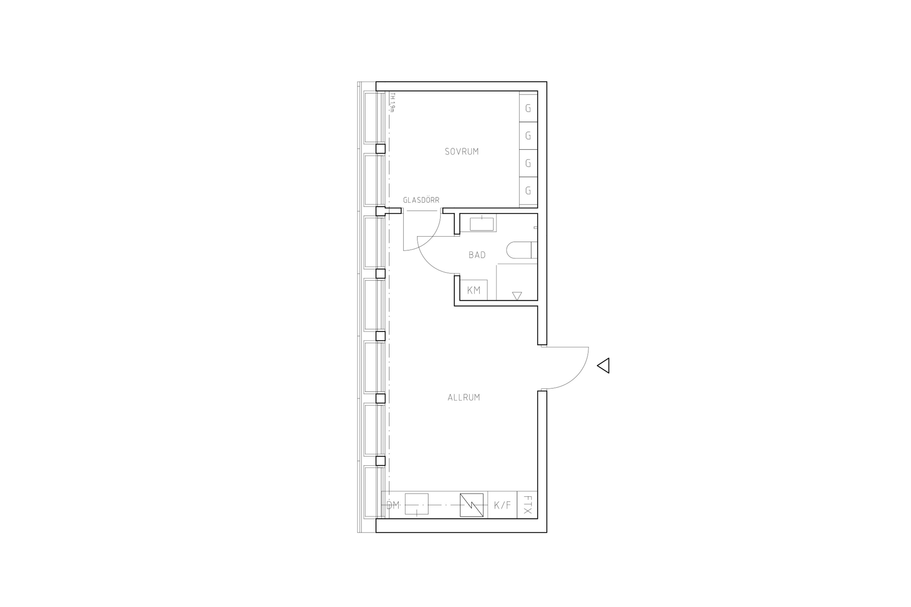 Planritning lägenhet 8001