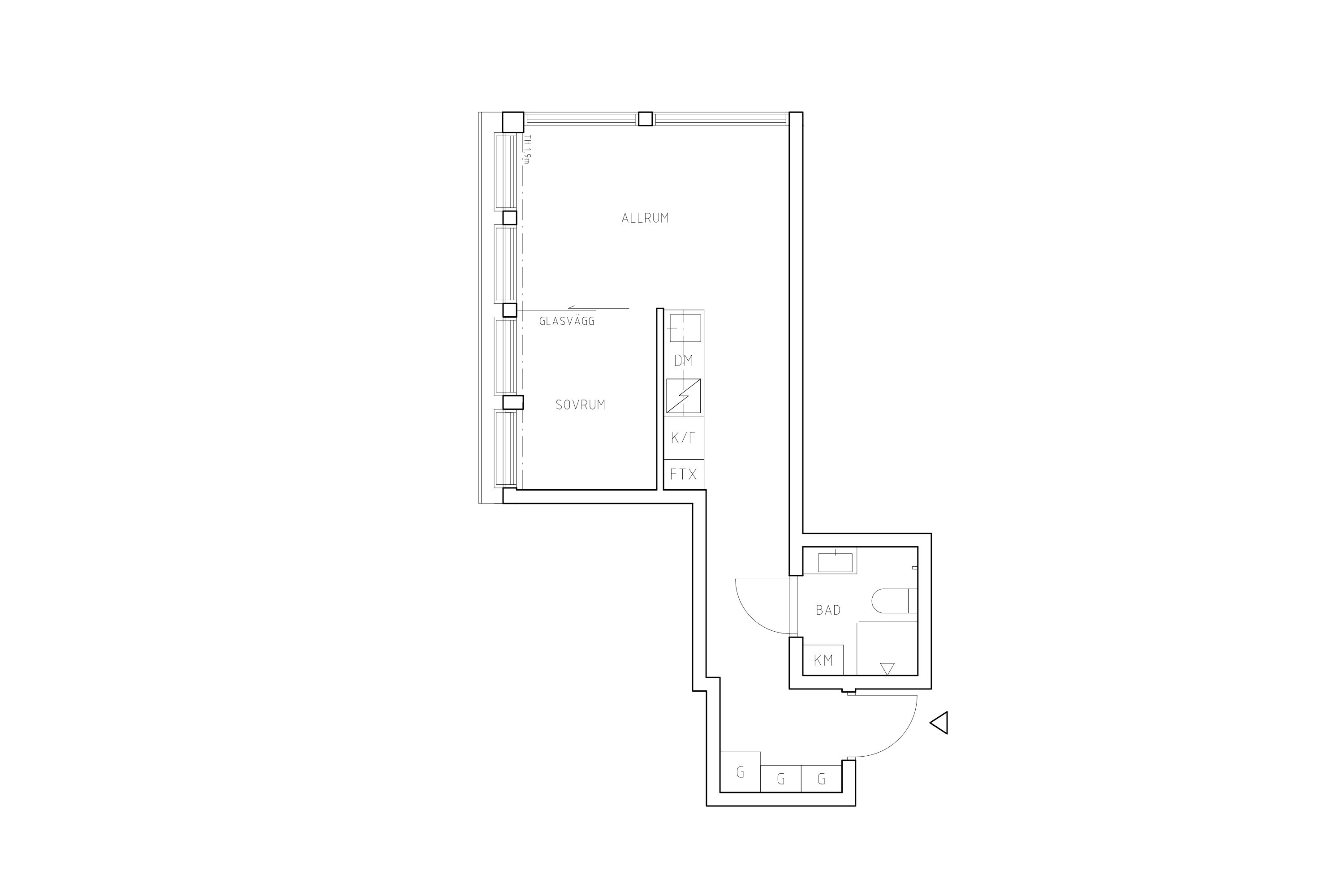 Planritning lägenhet 7002