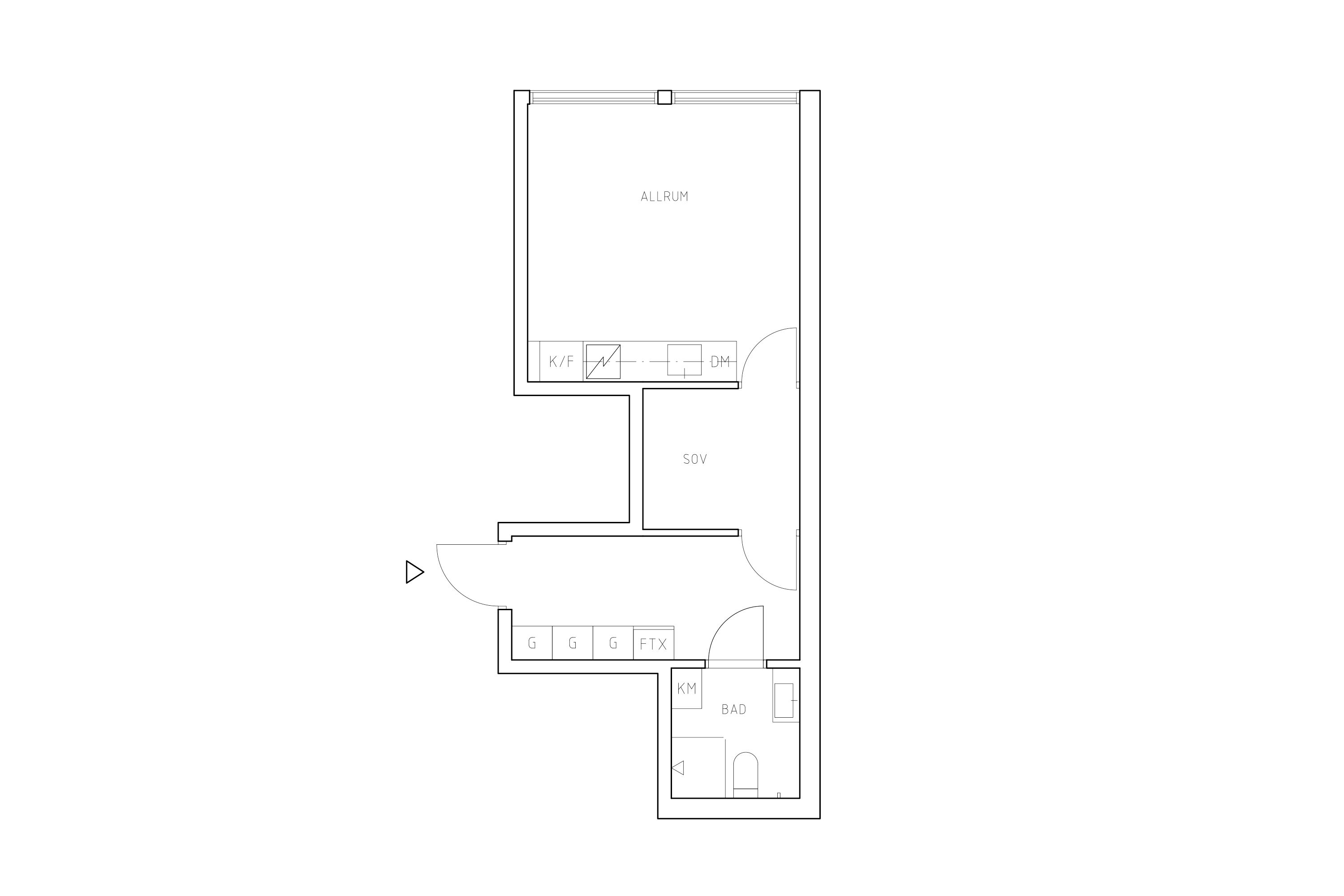 Planritning lägenhet 4005