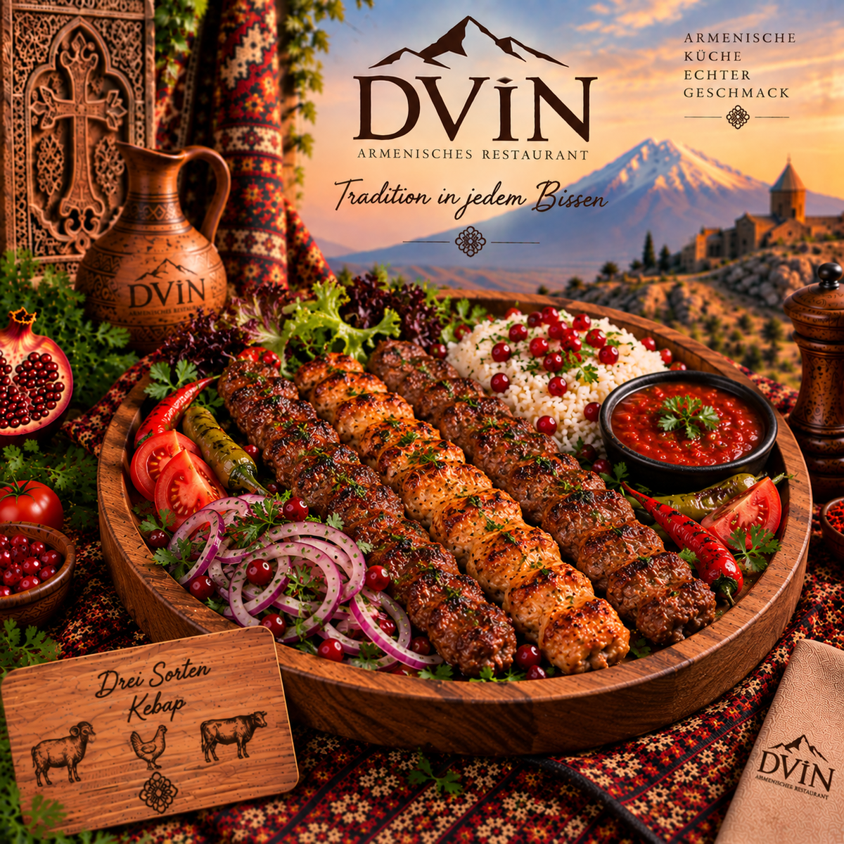 32. Kebab-Mix-Platte