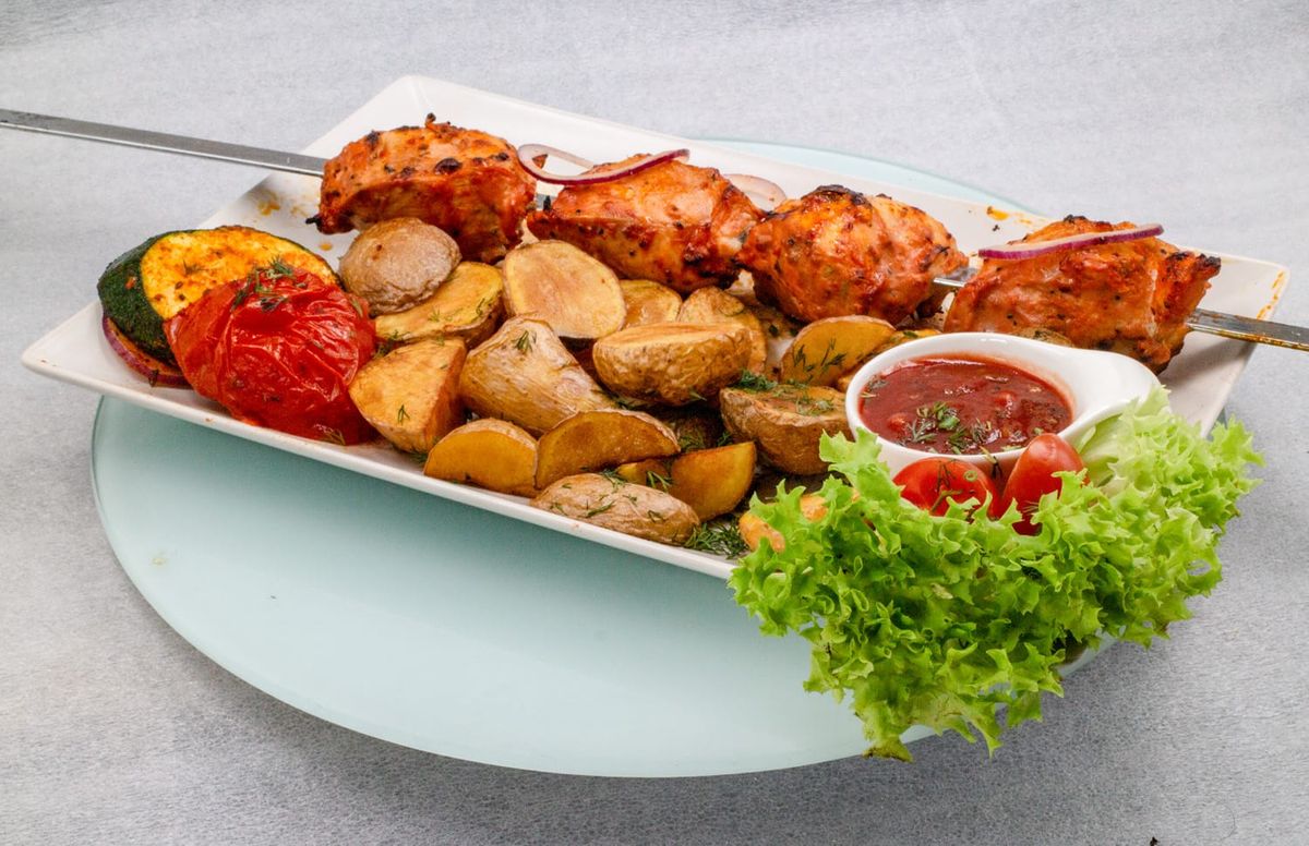 44. Grill aus Hähnchen
