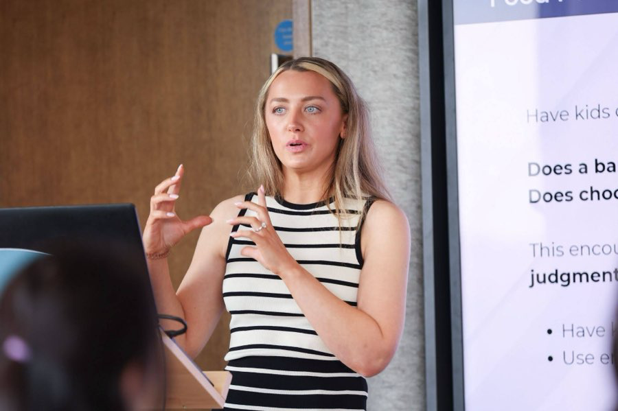 Martha at a Bord Bia talk