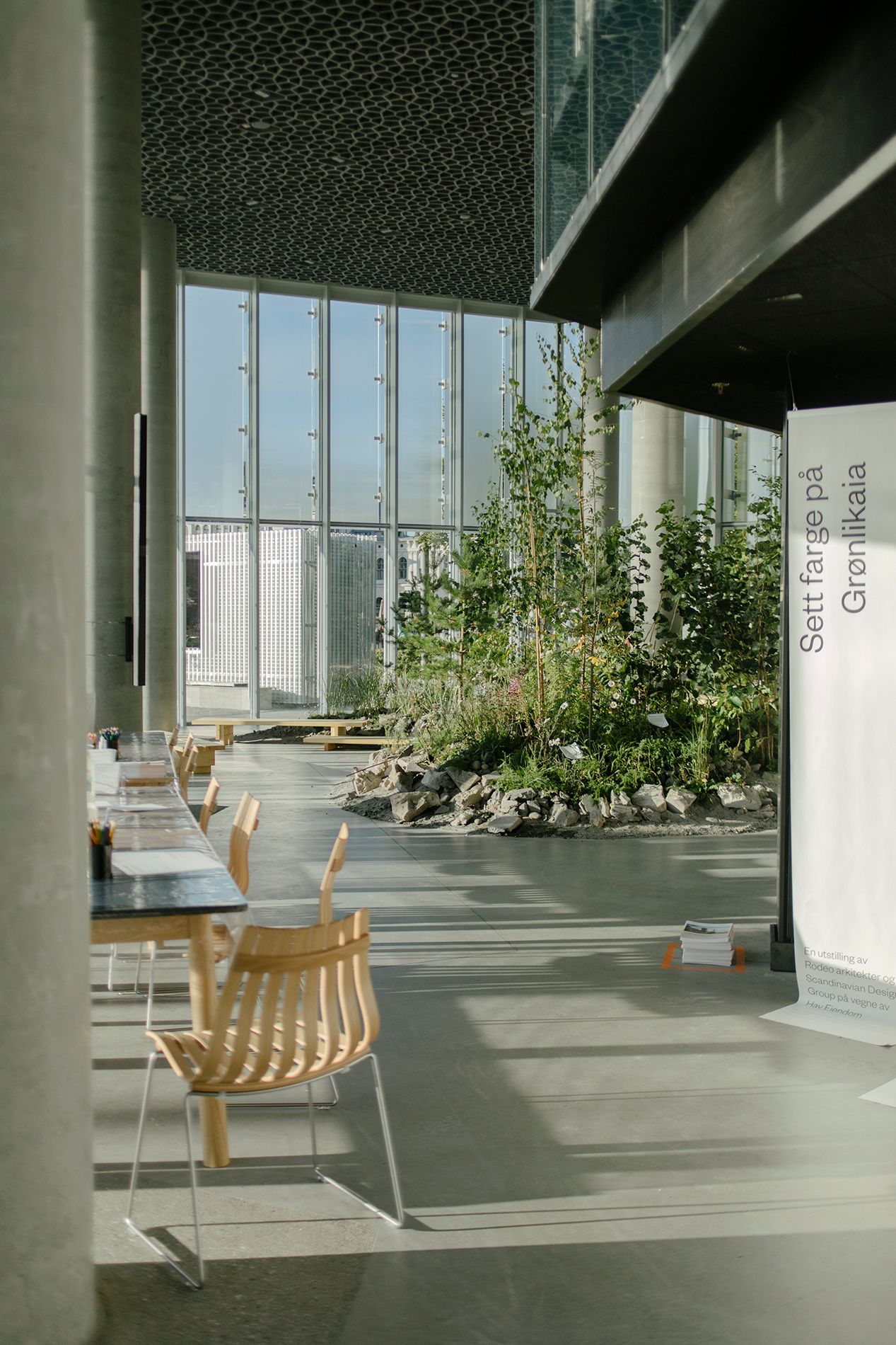 En levende installasjon i Action Lab på Deichmanske Hovedbibliotek