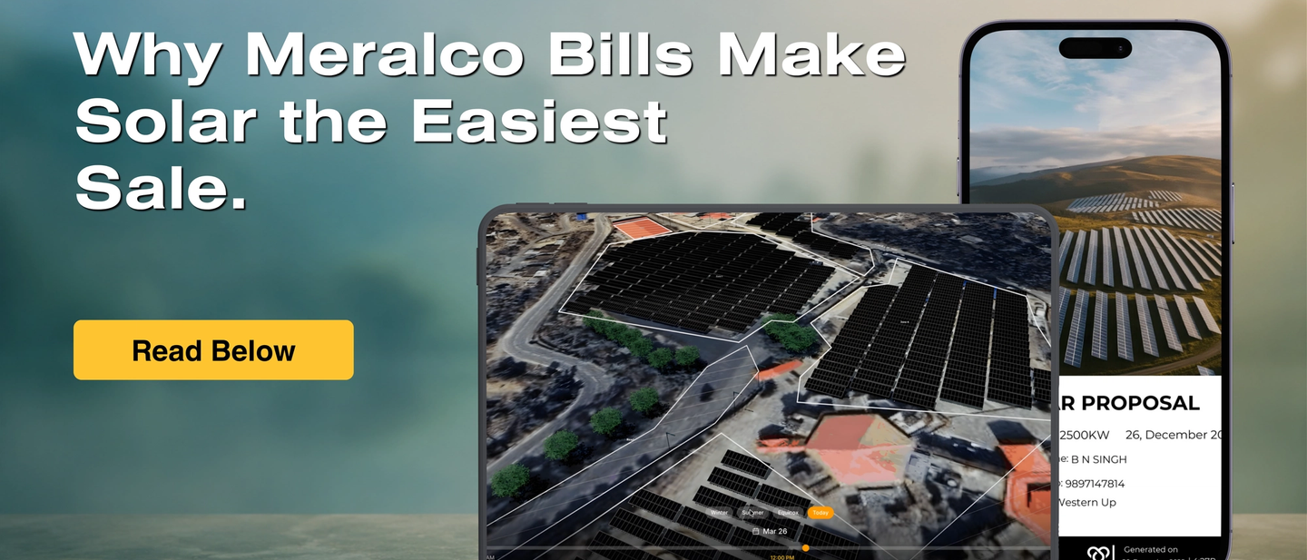 Philippines Solar ROI 2026 — Meralco Bills Make Solar the Easiest Sale