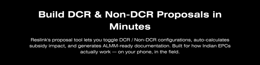 DCR & Non - DCR Proposals
