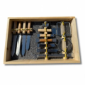 Комплект пчеларски инструменти – 14 инструмента в дървена кутия 2