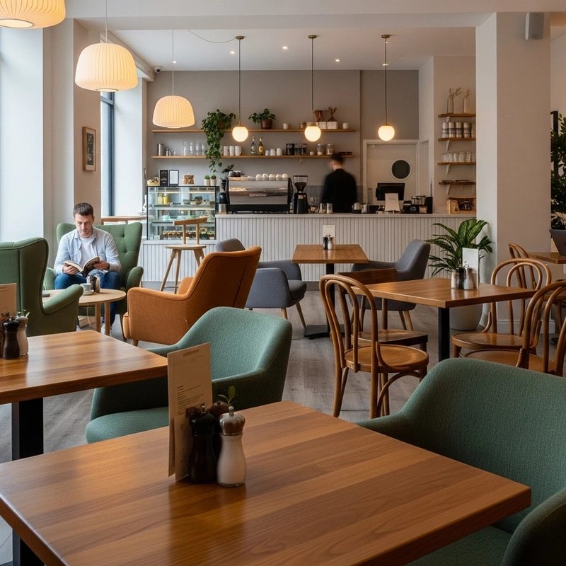 Our Cozy Corner in Leicester at The Sip-In Cafe Leicester