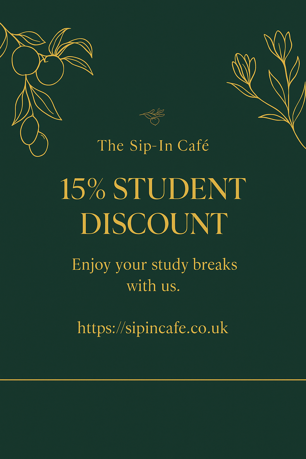 15% Student Discount