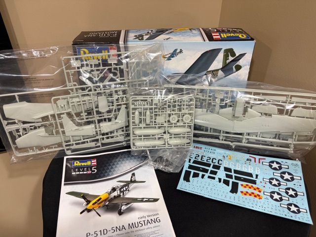 revell p-51 unboxed