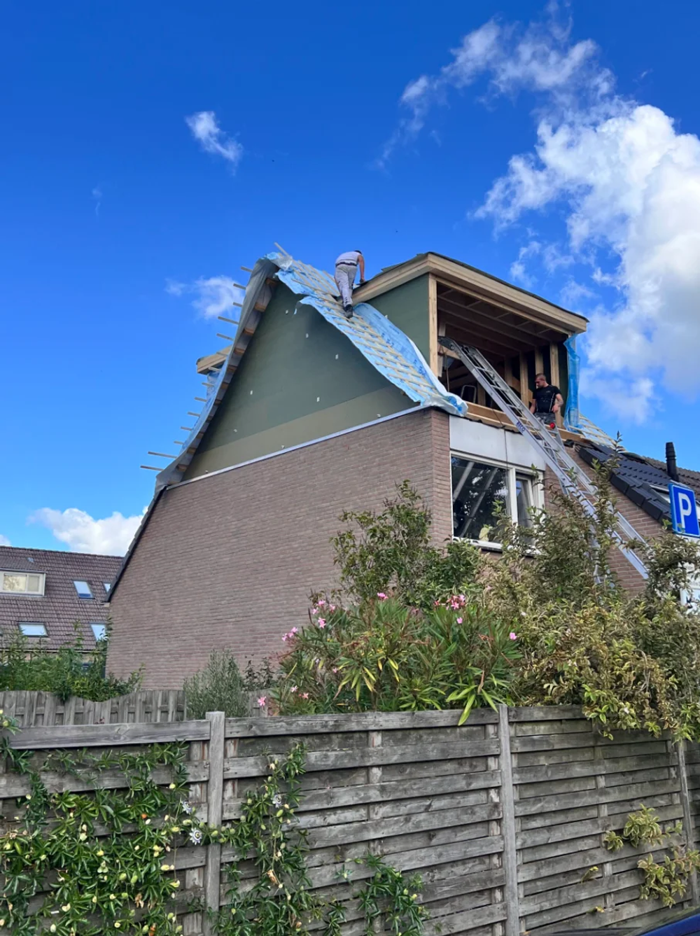 Dakopbouw in Zoetermeer: voor