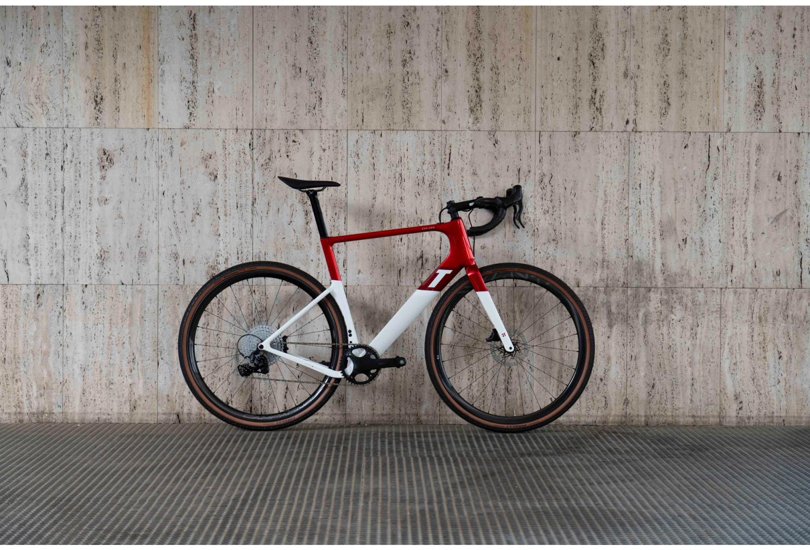 Exploro Racemax Ekar 1x13 Red/white Complete bike Cicli Corsa