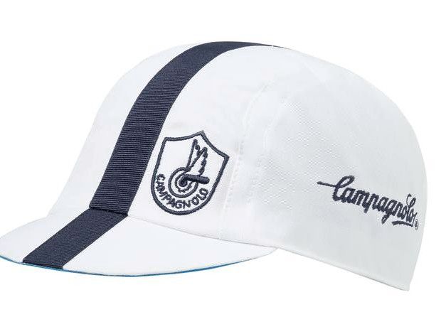 white cycling caps