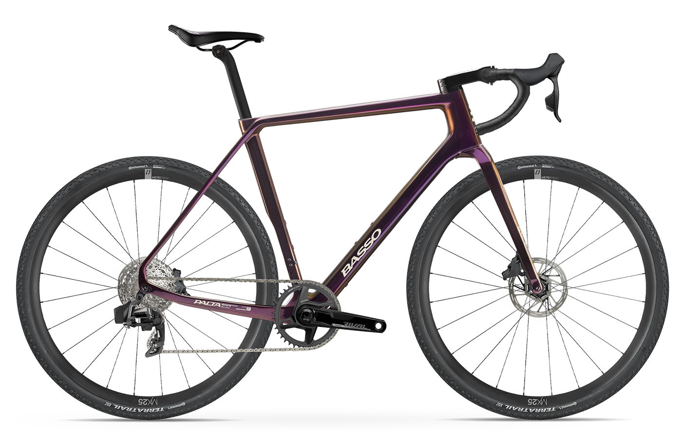 Gravel Bike Velo Basso Basso Palta Enough 2025 SRAM Rival 1x12