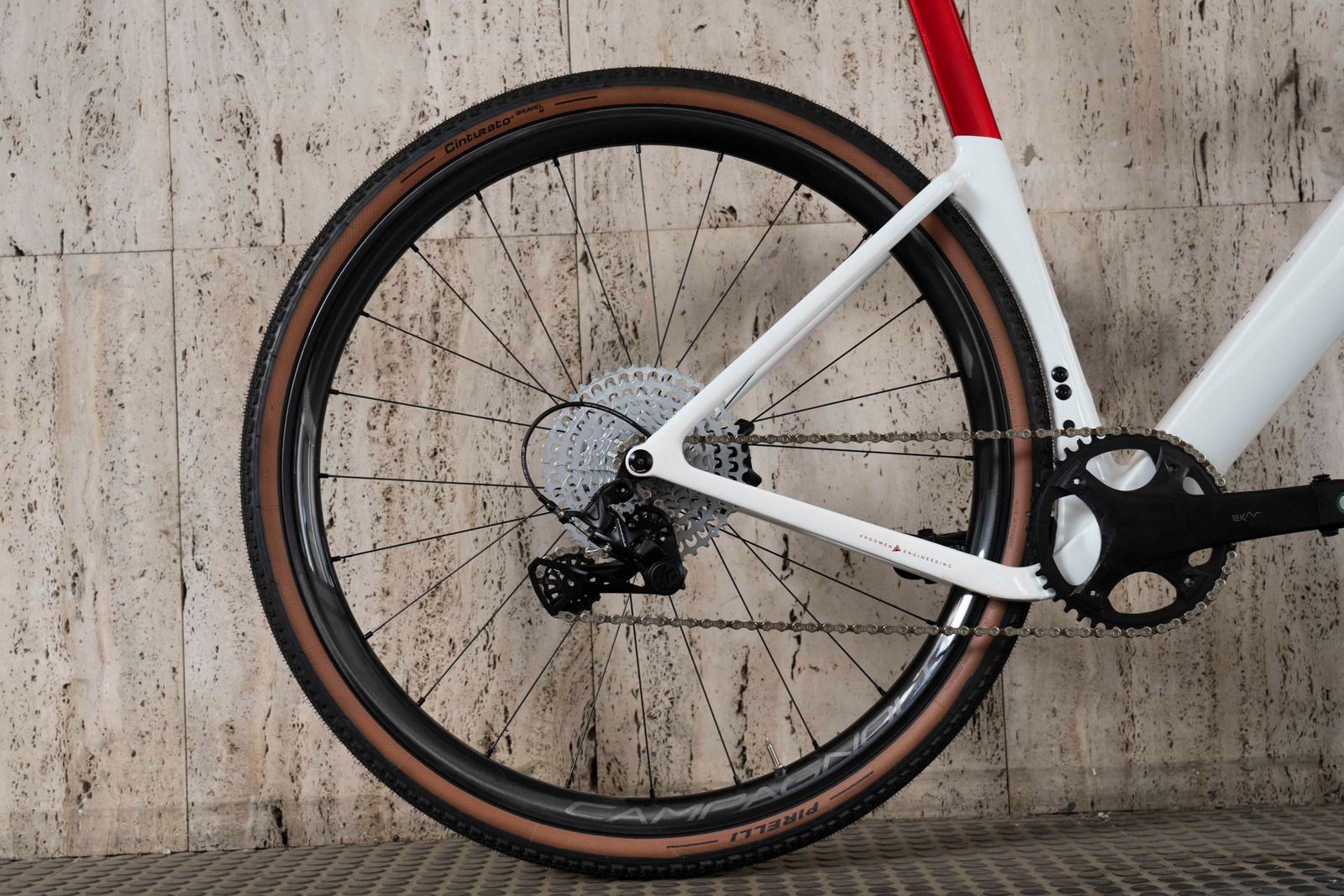 Exploro Racemax Ekar 1x13 Red/white Complete bike Cicli Corsa