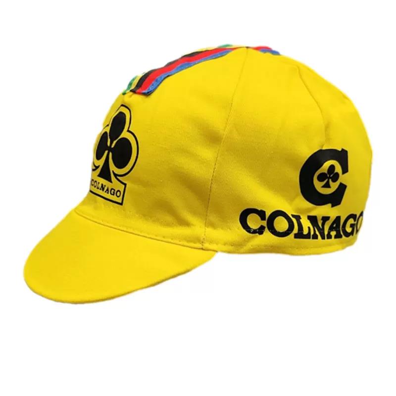 Yellow cycling cap sale