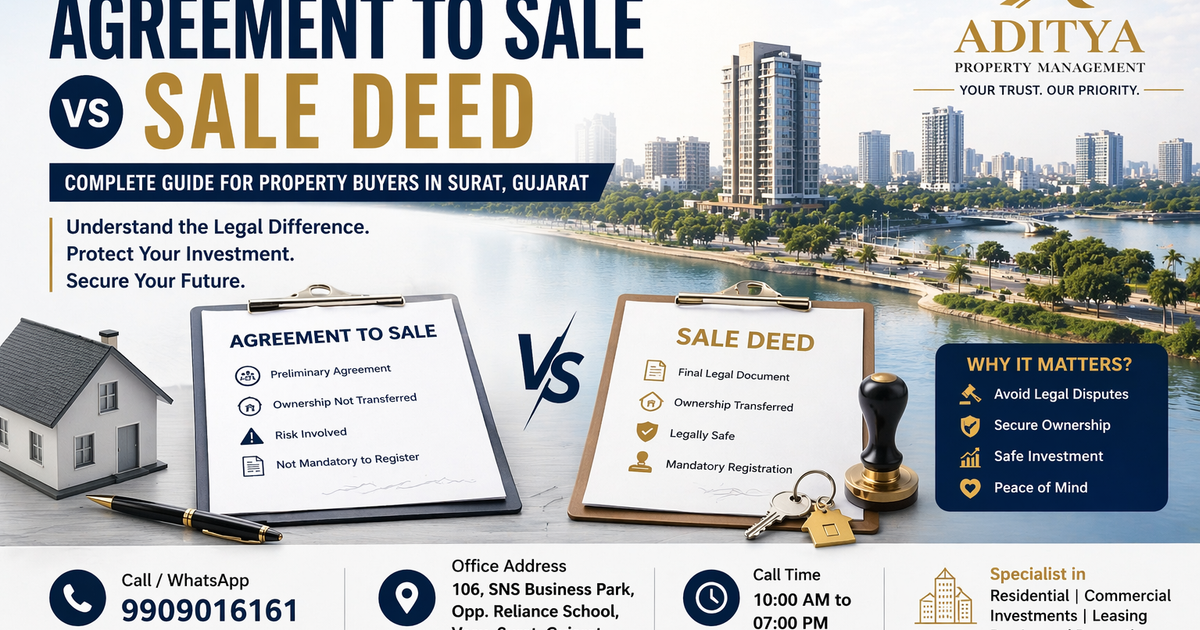 Agreement to Sale vs Sale Deed: Complete Property Guide for Buyers in Surat, Gujarat